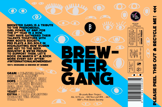 Brewster Gang - IPA à la feuille de Thé - 44cl - Brussels Beer Project &quot;BBP&quot;
