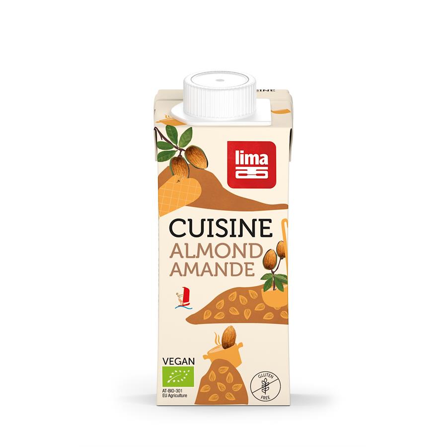 Crème de cuisine végétale amande - 200 ml - Lima