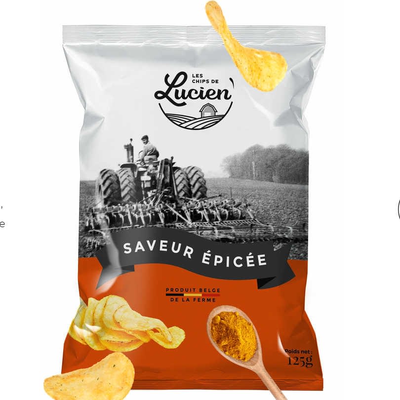Chips Saveur épicée - 125 gr - Chips de Lucien