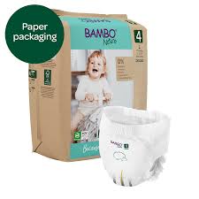 Couches écologiques pour bébés - Maxi (4/L) : 7-14kg - BAMBO - 24 pcs
