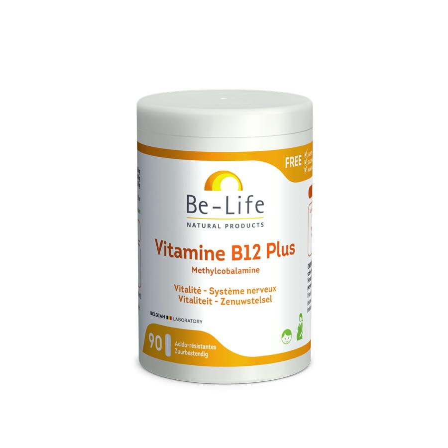 Vitamine B12 (Vitalité &amp; Système Nerveux) - 90 gel. - Be-Life