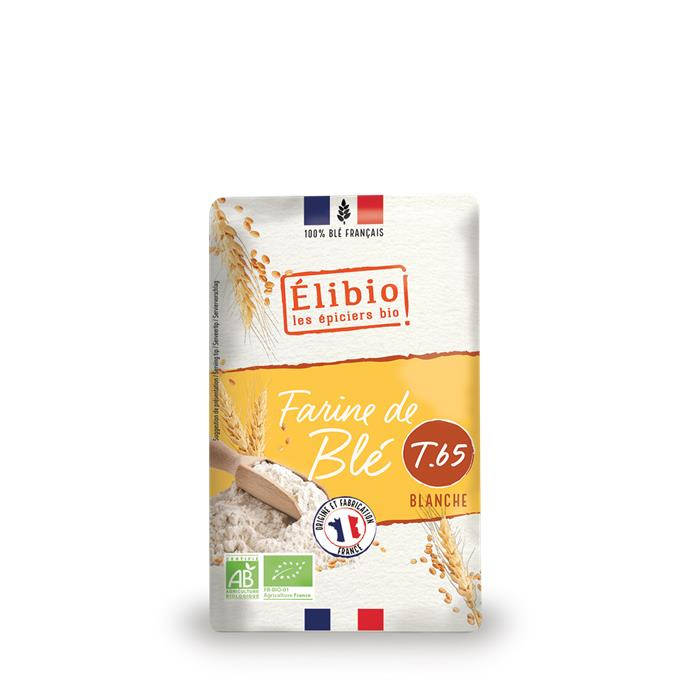 Farine de blé T65 - 1 kg - Élibio