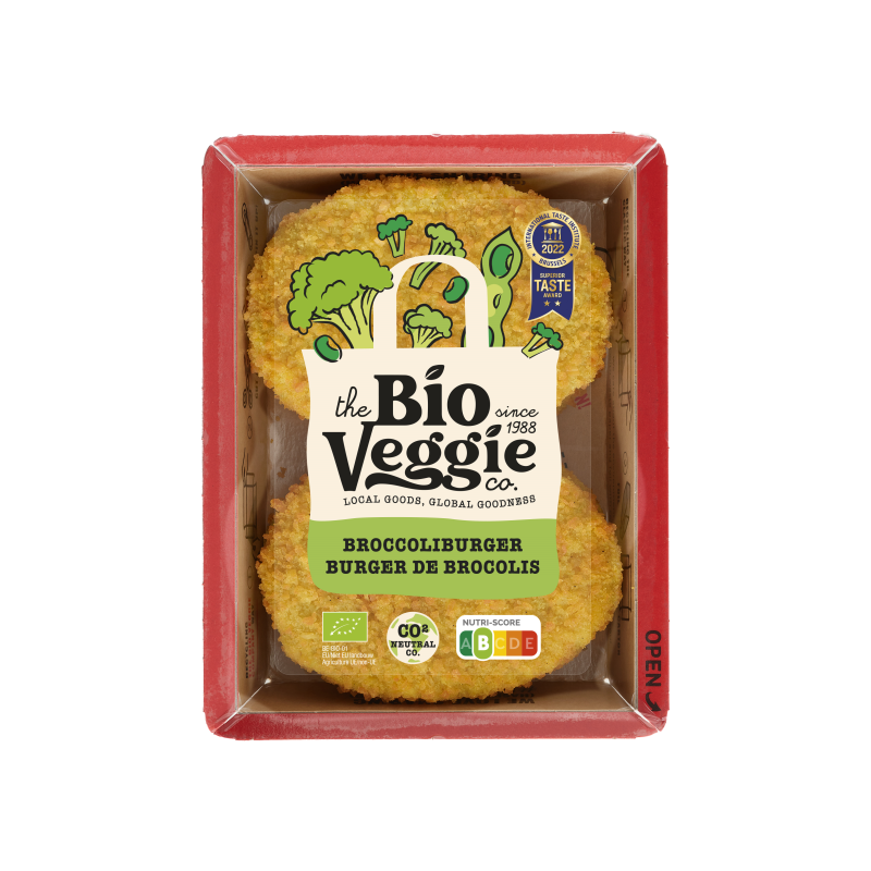 Burger de brocolis - 2 x 85 gr - The Bio Veggie Co.