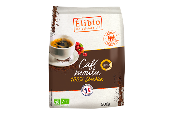 Café moulu arabica - 500 g - Élibio