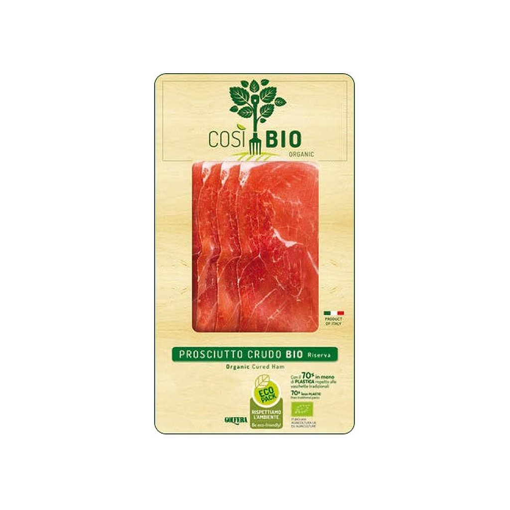 Jambon cru tranché (Prosciutto Crudo) - 80 g - Cosi Bio