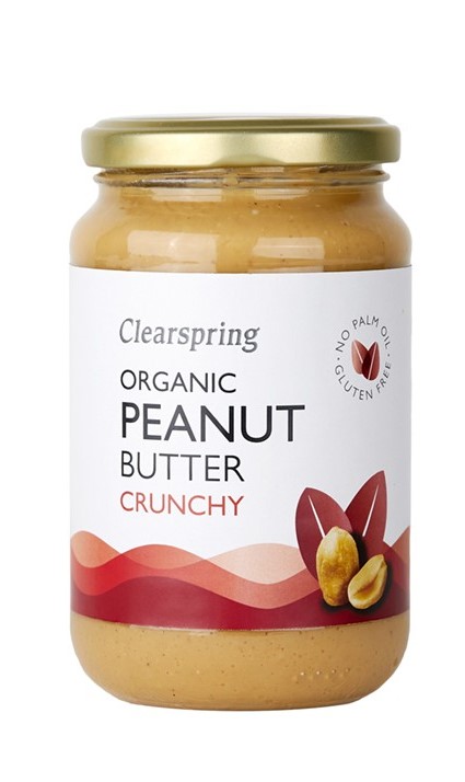 Beurre de cacahuètes crunchy - 350 gr - Clearspring