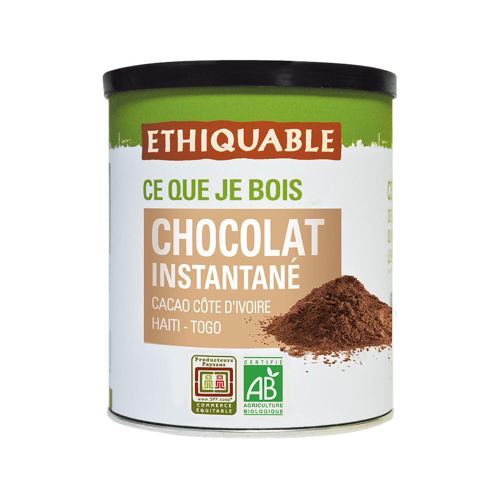 Cacao instantané en poudre CI/Haïti/Togo - 500g - Ethiquable
