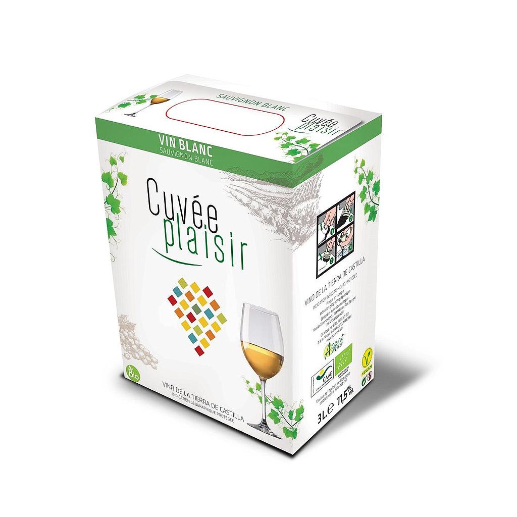 Cubi Cuvée plaisir vin blanc Sauvignon - 3 L